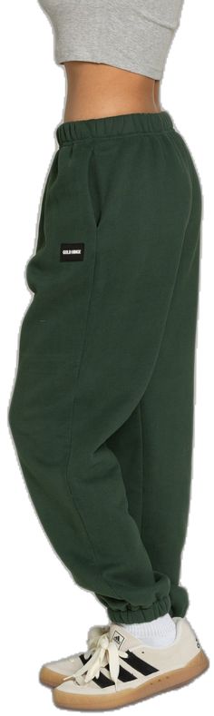 Sporty Green Pants With Elastic Side Panels, Green Athleisure Pants With Elastic Side Panels, Casual Green Pants With Elastic Side Panels, Casual Green Sweatpants With Elastic Side Panels, Green Sweatpants For Loungewear, Green Stretch Sweatpants For Leisure, Sporty Full-length Sweatpants With Elastic Cuffs, Streetwear Sweatpants With Elastic Side Panels, Athleisure Sweatpants With Elastic Side Panels For Leisure