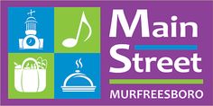 main street murfeesboro is featured in this logo for the city's music festival