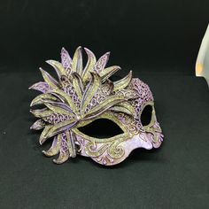 Venetian Mask Masquerade for Men or for Women - Traditional and original papier-mache Venetian mask, handmade and decorated with acrylics colors and glitter All our masks are handmade papier-machè masks made in Venice in our Atelier Our decorators use techniques typical of the Venetian tradition such as stucco, acrylics and glitter. This Venice mask shape is available in different colors and it's considered as a very original one. We ship Worldwilde with DHL & FedEx. Only door-to-door shipme Artistic Masks And Prosthetics For Mardi Gras Carnival, Venetian Masks For Themed Carnival Events, Fantasy Carnival Mask For Festivals, Venetian Multicolor Masquerade Mask, Artistic Multicolor Masquerade Mask For Carnival, Fantasy Masks For Carnival And Festivals, Artistic Multicolor Masquerade Masks, Artistic Multicolor Masquerade Mask For Mardi Gras, Artistic Multicolor Masks For Masquerade