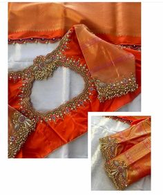 Maggam Work On Printed Blouse, Blouse Designs For Red Pattu Saree, Full Border Blouse Designs, Marriage Work Blouse Designs, Maggam Work Blouses For Pattu Sarees, Wedding Blouse Neck Designs, Simple Aari Work Blouse Design 500, Blouse Back Neck Embroidery Designs, Blouse Wedding Designs