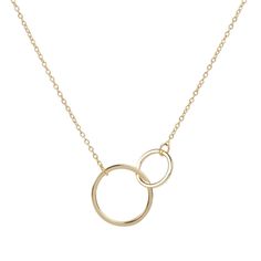 The Circles necklace is formed by two different size circles linked together. This dainty, minimalist-style is perfect to wear alone or combined with other elements due to its trendy design. Perfect for a gift. Features: * All of our jewelry is made with sterling silver (925 mm) and our gold jewelry is gold plated in 18K gold. Nickel free. Packaging: Our jewelry is packaged in a reusable bag that protects the item from scratching. Small and easy to carry. Online store: www.ohanajewels.com Instag Minimalist Infinity Clavicle Chain Necklace, Minimalist Infinity Necklace For Everyday, Minimalist Infinity Necklace With Delicate Chain, Modern Everyday Necklace With Open Circle, Minimalist Yellow Gold Open Circle Necklace, Delicate Gold Open Circle Necklace, Modern Circle Necklace With Adjustable Fit, Minimalist Adjustable Circle Necklace, Necklace Couple