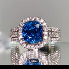 New Stunning!! Royal Blue And Clear Cz Ring In Silver Plating. Perfect For Yourself Or As A Gift. Very Shiny And Brilliant!! Very Unique And Different. Suitable For Most Ages. Suitable For All Occasions. Nwt Blue Cushion Cut Halo Ring With Center Stone, Blue Sapphire Ring With Diamond Accents For Promise, Blue Diamond Ring With Round Cut, Blue Round Cut Diamond Ring, Blue Cubic Zirconia Rings With Diamond Accents, Blue Sapphire Diamond Ring With Center Stone, Blue Sapphire Ring With Diamond Accents And Round Cut, Blue Cushion Cut Halo Ring Fine Jewelry, Blue Cushion Cut Diamond Ring With Halo Setting