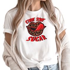 Gimme Some Sugar Shirt, Valentines Day Shirt, Custom Shirt for Wifey, Cute Valentine Day Gift, Birthday Gift, Funny Lip Shirt, N481 Order as easy as 1-2-3: 1- Pick t-shirt size. Size chart is in the listing pictures. 2- Pick t-shirt color. Color chart is in the listing pictures. 3- Add your personalization, if applicable, and add the t-shirt to the shopping cart. How to care: 1- Wash, dry, and iron t-shirt inside out.  2- Use cold water with delicate cycle.  3- Air-dry on a flat drying rack.  Pl Funny Lips, Gimme Some Sugar, Lips Shirt, Cute Valentines Day Gifts, Valentine Day Gift, Valentines Day Shirt, Cycle 3, Custom Shirt, Valentines Day Shirts