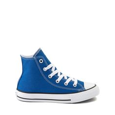 Converse Chuck Taylor All Star Hi Sneaker - Little Kid - Snorkel Blue | Journeys Kidz Snorkel Blue, Shoe Size Chart Kids, Blue Converse, New Street Style, Basketball Star, Star Logo, Star Sneakers, Converse Chuck Taylor All Star, Chuck Taylor Sneakers