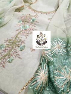 Item Overview ATHARVA Hand Embroidered Salwar Kameez w/Elegant Neck in Light Green(Pista) and w/ Chiffon Dupatta with Aari and Gota work jaal. CH1016 Dno. CH1016 Fabric:  * Shirt Chanderi in Light Green (Pista)  2.5 Mts, with jaal and Side Gota work * Dupatta: Pure Chiffon Dupatta in Pista w/Aari and Gota work 2.5Mts * Bottom Santoon Silk in (Pista) Light Green 2.5 Mts. Excusive Hand Embroidered Party Wear Punjabi Suit. Customization: * Fabrics: Designs Can be made in different Fabrics. * Stitch Cotton Silk Churidar For Wedding And Diwali, Diwali Tissue Silk Kurta With Chikankari Embroidery, Pista Green Chikankari Embroidered Cotton Silk Anarkali Set, Anarkali Pista Green Tissue Silk Kurta, Pista Green Tissue Silk Kurta For Diwali, Pista Green Anarkali Tissue Silk Kurta, Pista Green Raw Silk Kurta With Resham Embroidery, Transitional Pista Green Sharara With Resham Embroidery, Cotton Silk Churidar With Zari Work For Wedding