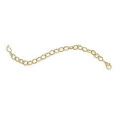 Fluted links of 18K gold form this classic bracelet. Finished with an 18K gold signature lobster clasp. Elegant Gold Oval Link Chain Bracelet, Elegant Gold-tone Chain Bracelet With Polished Finish, Elegant Gold-plated Link Bracelet, Elegant Gold Link Bracelets, 14k Yellow Gold Bracelet With Cable Chain, Classic Gold Plated Yellow Gold Chain Bracelet, Elegant Gold Link Bracelet With Polished Finish, Classic Yellow Gold-plated Chain Bracelet, Classic Yellow Gold Plated Chain Bracelet