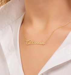 "Silver Name Necklace, Name Necklace, Custom Name Jewelry, Personalized Jewelry, Gold Name Necklace, Necklace for Her, Gifts For Mom T H E ∙ P E R F E C T ∙ G I F T This MONOGRAM necklace can be a great gift for a girlfriend, family member or for yourself. In our shop, find something perfect for her occasion, be it Bridesmaid gifts, best friend gifts, graduation gifts, Mother's Day gifts, Christmas gifts or just to pamper around. ∙ ∙ ∙ ∙ ∙ ∙ ∙ ∙ ∙ ∙ D E T A I L S ∙ ∙ ∙ ∙ ∙ ∙ ∙ ∙ ∙ ∙ * Material: Customized Nameplate Necklaces For Anniversary, Name Pendant Necklaces For Anniversary, Name Pendant Necklace For Anniversary, Classic Pendant Name Necklace For Anniversary, Custom Classic Necklace For Anniversary, Personalized Name Pendant Necklace, Customizable Pendant Necklaces For Anniversary, Customizable Pendant Necklace For Anniversary, Signature Customizable Jewelry As A Gift