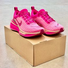 Nike Zoomx Invincible Run 3 “Fierce Pink Barbie” | W6.5 Dr2660-602 | No Lid Sale Discount Details Msrp: $180.00 | Discount: 15% These Are 100% New Shoes That I Acquired With The Original Box But Lacking The Lid, Allowing Me To Pass Additional Savings To You. I Personally Authentic Each And Every Shoe With Their Genuine Tags And Serial Numbersyou’re Getting A Great Deal! Product Details - Serial: 04hps5eaxtt57 - Size: Women’s 6.5 (Us) / 4 (Uk) / 37.5 (Eu) - Condition: New With Tag / No Lid Box - Metallic Gold Shoes, Nike Vapormax Plus, Nike Zoomx Invincible Run, Black Tennis Shoes, New Nike Air Force, Nike Zoom Pegasus, Run 3, Burgundy Shoes, Pink Running Shoes