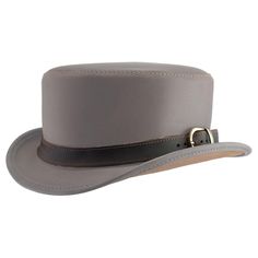 This band features a very subtle flare, with the center of attention being an understated yet ornate buckle asymmetrically placed on the left side of the crown. **Please note this is the hatband only** Elegant Adjustable Fedora With Flat Crown, Classic Adjustable Top Hat With Flat Crown, Classic Adjustable Cloche Hat With Short Brim, Classic Cloche Hat With Adjustable Short Brim, Classic Adjustable Brimmed Cloche Hat, Adjustable Leather Hat With Flat Crown, Elegant Hat Bands For Rodeo With Flat Crown, Adjustable Leather Top Hat With Curved Brim, Formal High Crown Felt Hat With Adjustable Fit