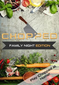 chopped family night flyer template - clubs & parties print templates