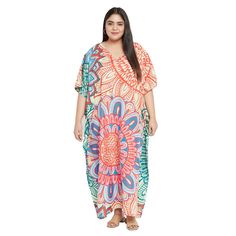 Imported Pull On Closure Fabric: 100% Polyester Size: Fits Perfectly To Us Plus Size 1x To 3x Color: Multicolor Pattern: Floral Printed Length: 52 Inches Sleeve Style: Kimono 3/4 Sleeve Neck Style: V-Neckline Model: Sg152-8620 Care Instruction: Hand Wash/Machine Wash Uses: Wedding Gown, African Dress, Caftan, Tunic, Bohemian Dress, Medieval Dress, Robes, Kaftan, Boho Dress, Poncho, Christmas Gift, Beaches, Summer Dress, Night Gowns, Sundress, Full Length, Party Dress, Bathing Suits, Cover Ups. Kimono Online, Ladies Caftan, Long Dress Plus Size, Caftan Tunic, Kimono Maxi Dress, Casual Dresses Plus Size, Beach Maxi Dress, Long Dress Casual, Caftan Dress