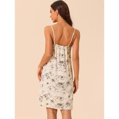 This sweet floral nightdress decor with lace trim at the neckline, v neck, loose fit and knee length, which can give you a lovely and cozy sleepwear experience, and keep you nice and comfortable all night. Made of soft strechy fabric, lovely lace decor, this nightgown for women is soft, lightweight, breathable, and comfortable to wear. This nightgown is v-neck and adjustable strap, help to create a cute and lovely look, makes you more charming. It can also be a perfect gift for lady as loungewea Sleeveless Nightgown, Cozy Sleepwear, Pajama Dress, Lace Decor, Dress Beige, Nightgowns For Women, Sweet Floral, Night Shirt, Floral Sleeveless