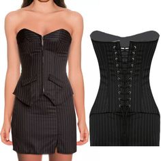 Great shopping ideas for Women Satin Overbust Sexy Striped Corset Set with Mini Skirt Bustier Bodyshaper, Women's Dresses Shopping Ideas, Body Shapers, Types Of Fashion Styles, Satin Fabric, Women's Fashion Dresses, Women's Dresses, Sundress, Evening Gowns, Mini Skirt