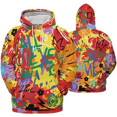 Mid-GS-Six-Championships-1s-Hoodie-Match-All-Eye-On-Me-3D-Doodle-Eye Multicolor Long Sleeve Hoodie With Graphic Print, Multicolor Graphic Print Long Sleeve Hoodie, Multicolor Graphic Print Hoodie Sweatshirt, Multicolor Graphic Print Hoodie, Multicolor Graffiti Print Tops For Fall, Casual Multicolor Hoodie For Streetwear, Multicolor Graphic Print Hoodie For Winter, Multicolor Hooded Tops With Graphic Print, Hooded Multicolor Tops With Graphic Print