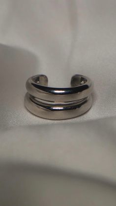 Double Band Open Ring - ISABEL LEON LLC Modern Silver Rings With Plating, Silver Plated Ring Jewelry, Silver Metal Ring With Plating, Silver Plated Open Ring Jewelry, Silver Plated Metal Rings, Silver Plated Promise Ring, Silver Plated Promise Ring Jewelry, Silver-plated Promise Ring, Silver-plated Metal Rings