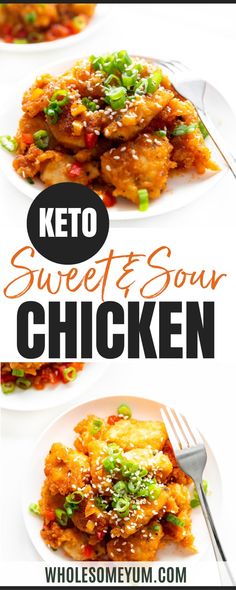 Healthy Keto Sweet and Sour Chicken Sweet And Sour Chicken Recipe, Sour Chicken Recipe, Sweet And Sour Recipes, Fresh Meal, Custom Closet Organization, Low Carb Low Fat Recipes, Sweet And Sour Chicken