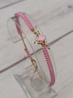 The length of this bracelet is adjustable and adjustable sliding knot closure If your wrist is 15cm to 20cm - this bracelet should fit you without the problem. Please browse our shop for more matching friendship bracelets! https://www.etsy.com/uk/shop/CharmingDesignCrafts?ref=seller-platform-mcnav§ion_id=27396964 https://www.etsy.com/uk/shop/CharmingDesignCrafts?ref=seller-platform-mcnav Adjustable Pink Jewelry, Adjustable Pink Resizable Jewelry, Adjustable Resizable Pink Jewelry, Adjustable Pink Charm Bracelet For Party, Pink Adjustable Charm Bracelet For Parties, Adjustable Gold Friendship Bracelet For Party, Pink Adjustable Friendship Bracelet, Pink Adjustable Cord Bracelet For Friendship, Adjustable Wristband For Friendship