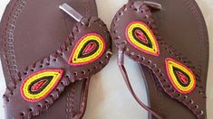 Sandals | Leather Sandals | Custom Sandals | Barefoot Sandals | Women Sandals | Handmade Sandals | Mothers Gift | Beach Jewelry This statement pair of sandals is superbly crafted. Main Color - Red and Yellow. Feel free to send me a convo or e-mail for any clarification or more information. Thank you for visiting, Casual Handmade T-strap Sandals For Beach, Handmade Brown Flip Flops For Vacation, Handmade Closed Toe Brown Flip Flops, Handmade Brown Sandals For Beach, Handmade Brown Huarache Sandals For The Beach, Brown Beaded Sandals For The Beach, Handmade Brown T-strap Sandals For Beach, Handmade Brown Barefoot Sandals For Beach, Handmade Brown Flip Flops For Festival