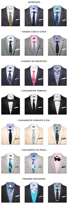 GUÍA DE FORMALIDAD PARA VESTIR MAS USADA EN PAÍSES TROPICALES /RELIABILITY GUIDE TO DRESS IN TROPICAL COUNTRIES MOST USED Types Of Ties, Men’s Suits, Formal Style, Man Style, Suit Fashion, Suit And Tie, Dress Code