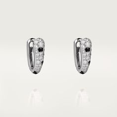 CRN8515155 - Panthère de Cartier earrings - White gold, onyx, diamonds Cartier Panther, Cartier Earrings, Bvlgari Jewelry, Earrings White Gold, Alexis Bittar Jewelry, Expensive Jewelry Luxury, Platinum Earrings, Cartier Panthere, Expensive Jewelry