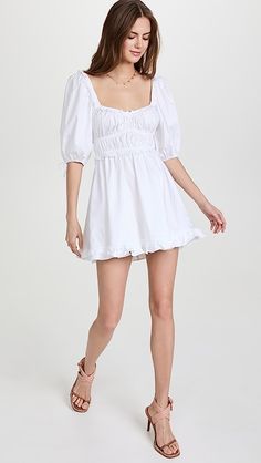 For Love & Lemons Jackson Mini Dress | Shopbop Plus Size Brands, Chiffon Fashion, Lemon Dress, For Love & Lemons, Love And Lemons, Scalloped Lace, Dress Cuts, China Fashion, Mini Dress With Sleeves