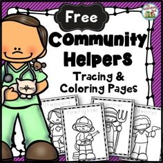 the community helpers coloring pages for kids to color and share with each other on their own