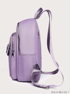 BagForLove - Versatile and Streamlined Multi-pocket Backpack Product Description Color Purple Strap Type Adjustable Composition 100% Polyamide Bag Size Medium Pattern Type Plain Material Polyamide Style Preppy Closure Type Zipper Type Classic Backpack Size Chart INCH CM Handle Height Strap Length Bag Height Bag Width Bag Length 2.4 inch 31.5 inch 13 inch 4.3 inch 9.8 inch Handle Height Strap Length Bag Height Bag Width Bag Length 6 cm 80 cm 33 cm 11 cm 25 cm Details Pictures Similar Products h2 School Shoulder Bag With Zipper Pocket In Purple, Purple Shoulder Bag For School With Zipper Pocket, Purple Shoulder Bag With Zipper Pocket For School, Purple Backpack With Zipper Closure For Travel, Purple Travel Backpack With Zipper Closure, School Backpack With Crossbody Zipper Pocket, Leather Backpack With Cell Phone Pocket For School, Purple School Bag With Cell Phone Pocket, School Backpack With Pockets In Crossbody Style