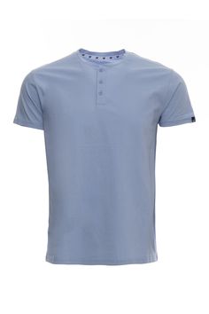 A classic henley crafted from cotton with a touch of stretch delivers everyday style and comfort. 27" length (size Medium) Button half-placket 95% cotton, 5% spandex Short sleeves Machine wash cold Imported Model stats: 6'1" height, 32" waist. Model is wearing size Medium. Short Sleeve Henley, Dusk Blue, Henley T Shirt, Spandex Shorts, Henley Shirts, X Ray, Stylish Shirts, Sport Coat, Everyday Style