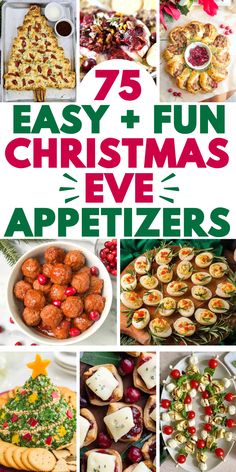 The best Christmas Eve appetizer and party snacks for a crowd, like finger foods, dip recipes, and apps for a holiday dinner party. Christmas Party Appetizers, Christmas Party Finger Foods, Christmas Eve Appetizers, Easy Christmas Appetizers, Xmas Appetizers, Christmas Party Menu, Christmas Party Snacks, Best Christmas Appetizers, Easy Christmas Party