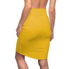 Womens Skirt. This pencil skirt is made of 88% polyester and 12% spandex. This blend gives the garment a four-way stretch which allows the fabric to stretch both width- and length-wise. The garment has a slight tapering along the outer thigh. Pair this skirt with your favorite accessories for a look that is both stylish and trendy. Look good and feel great. This skirt is a perfect addition to any wardrobe collection or to give as a gift. .: Material: 88% polyester, 12% spandex.: Elastic waistban Relaxed Pencil Skirt For Party, Chic Stretch Pencil Skirt For Summer, Spring Knee-length Pencil Skirt For Night Out, Knee-length Pencil Skirt For Spring Night Out, Spring Night Out Knee-length Pencil Skirt, Modern Fitted Asymmetrical Skirt, Trendy Solid Color Knee-length Mini Skirt, Trendy Solid Knee-length Mini Skirt, Trendy Fitted Pencil Skirt For Party