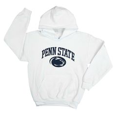 LAT brand youth hoodie 60% cotton / 40% polyester Double lined hood Pouch front pocket Screen printed Penn State logo on the front chest 1x1 ribbed cuffs and waistband with spandex Penn State Logo, Fake Clothes, Preppy Sweatshirts, Penn State Football, Youth Hoodies, Penn State, Trending Today, Cotton Hoodie, Pair Of Pants