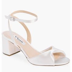 Brand New In Box. Never Worn. Great Wedding Day Shoes. Bride Shoes Low Heel, Low Heel Bridal Shoes, White Block Heel Sandals, Aesthetic 2025, Wedding Shoes Block Heel, Prom Aesthetic, Wedding Day Shoes, Wedding Day Accessories, Bridal Shoes Low Heel