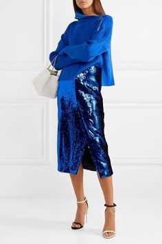 Sally Lapointe, Tulle Midi Skirt, Night Out Outfit, Skirts Online, Suede Sandals, Women Skirts Midi, Net A Porter, Turtleneck Sweater, Lace Skirt