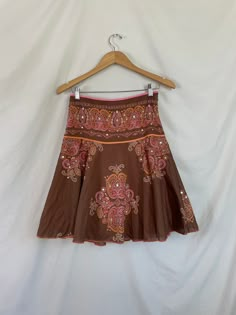 Brown Fitted Y2k Skirt, Y2k Style Fitted Brown Skirt, Brown Y2k Summer Skirt, Y2k Style Brown Skirt For Spring, Y2k Brown Skirt For Spring, Brown Y2k Skirt For Spring, Vintage Bottoms, Brown Fairy, Edgy Fits