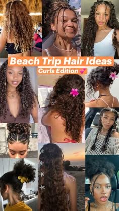 #beach #beachtrip #summer #curlygirl #curlyhair #curlyhairstyles #hairstyles #beachweek #sand #ocean #party #girlies #ideas #bucketlist #myrtle #california #statenisland #vacation #familyvacation #bahamas #island #cove #outfit #prettyhair #hairhack #hairidea #sunset #sunrise #lake #pond #laketrip #beachy #coastal #coastalcowgirl #thatgirl #tropical #islandvibes #thesummeriturnedpretty #outerbanks #obx #beachtv #mammamia #greece #clawclip #braids #bubblebraids #surfing #snorkeling #swimming #pinacolada #packinglist #airportcrush #airport #travel #flight #roadtrip #summerplaylist #beachbum #bananaboat #sunbum #tanning #tanlines #sunburn #tan #tanninglotion #tanningschedule #hotgirl #bikini #tankini #swimwear #seashell #seaweed #dolphin #girlstrip #reunion #getaway #heat Airport Hairstyles, Beach Hair Ideas, Curly Hair Sew In, Two Braid Hairstyles, Beach Curls, Curly Hair Care Routine, Travel Flight, Sunrise Lake