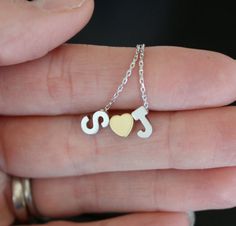 Love this! Sj Logo, Rose Gold Heart Necklace, Boyfriend Necklace, Heart Necklace Silver, Necklace Minimalist Jewelry, Letter Images, Necklace Love, Wedding Gifts For Bridesmaids, Rose Gold Heart