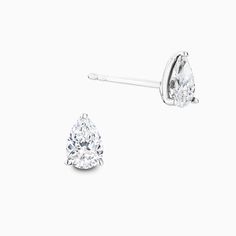 The Ecksand Pear-Cut Diamond Stud Earrings shown with Natural VS2+/ F+ in 14k White Gold Timeless Pear-shaped Diamond White Earrings, Classic White Gold Teardrop Diamond Earrings, Timeless Pear-shaped Diamond Earrings For Gift, Fine Jewelry White Gold Pear Diamond Earrings, Fine Jewelry Pear Shaped White Gold Diamond Earrings, Pear-shaped White Gold Diamond Earrings, Classic Teardrop Brilliant Cut Earrings, Timeless Diamond White Pear-shaped Earrings, Diamond White Pear-shaped Timeless Earrings