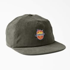 Add this one to your regular rotation. The Dickies X Spitfire hat is crafted from 100% cotton corduroy and features a moisture-wicking sweatband to keep you cool and dry. It has an adjustable snapback closure and is finished with exclusive co-branded embroidery on the front panel. Corduroy Hat, 5 Panel Hat, Crop Top Dress, Cool Hats, Plain Tshirt, Jogger Jeans, Snapback Cap, Ball Cap, Shirt Accessories