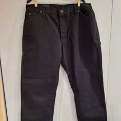 New Dickies Carpenter Pants. Black Work Pants With Five Pockets, Black Work Pants With Pockets, Black Bottoms With Pockets And Standard Cut Leg, Dickies Pants, Carpenter Pants, Mens Pants, Man Shop, Relaxed Fit, Pants