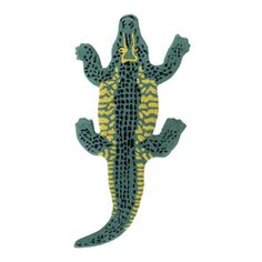 a green and yellow lizard is shown on a white background