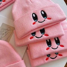 𝔇𝔢𝔱𝔞𝔦𝔩𝔰: Style: Harajuku, Animewear, Kawaii Goth Material: Acrylic Quantity: 1 pc Highlights: Made with coral fleece, soft to skin Provide extra warmness to your ear & head Easy to decorate and match your kawaii goth wardrobe Goth Wardrobe, Woolen Cap, Pink Kawaii, Kawaii Goth, Japanese Cartoon, Earmuffs, Beanie Hat, Kirby, Stylish Accessories