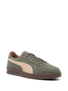 R-Suede Indoor Sneakers: Hit the streets in style. With a sculpted outsole and premium suede upper in classic PUMA style, these sneakers hark back to the brand's '80s heritage while keeping you comfortably on trend. Move fast in the hottest look of the season.Gender: MenMaterial: 100% LEATHERColor: GREENMade in: ImportedProduct ID: 398531-01 DARK OLIVE/HAUTE COFFEE*Import tax/duty will be calculated at checkout (If applicable) Suede Round Toe Sneakers For Skateboarding, Brown Suede Sporty Skate Shoes, Sporty Brown Suede Skate Shoes, Brown Suede High-top Sneakers With Gum Sole, Brown Suede Skate Shoes With Rubber Sole, Brown Suede Skate Shoes With Gum Sole, High-top Suede Skate Shoes With Branded Insole, Suede High-top Sneakers With Rubber Sole For Streetwear, Brown Suede Skate Shoes For Skateboarding