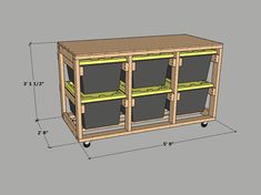 the plans to build a diy storage cabinet