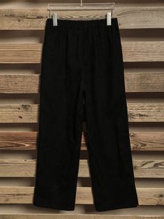 Solid Buttons Black Multi Fall Pants - Azzlee Black Wide-leg Pants With Button Closure, Casual Wide Leg Pants With Button Closure, Casual High-waist Buttoned Pants, Casual Wide Leg Bottoms With Button Closure, Casual High Waist Pants With Buttons, Non-stretch Black Bottoms With Button Closure, Casual Black Bottoms With Button Closure, Casual Straight Leg Pants With Button Cuffs, Casual Baggy Bottoms With Button Closure