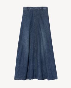 ASTRID DENIM SKIRT – Nili Lotan Cotton Citizen, Cami Nyc, Dressy Pants, Skirt Denim, Denim Maxi, Nili Lotan, Denim Maxi Skirt, Cotton Hoodie, Casual Denim