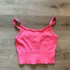 -Brand New! -One Size: Super Stretchy And Soft Material -Gorgeous Hot Pink Color Trendy Pink Seamless Tank Top, Pink Seamless Cropped Tank Top, Trendy Pink Bra Friendly Tank Top, Trendy Pink Bra-friendly Tank Top, Trendy Seamless Pink Top, Trendy Pink Seamless Top, Pink Seamless Tank Crop Top, Pink Seamless Crop Top Tank Top, Pink Seamless Crop Top Tank