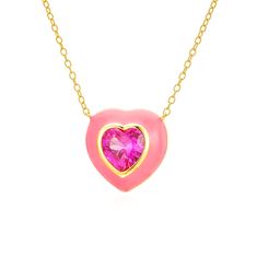 Unleash your inner pink with our Malibu enamel heart necklace - stylishly striking and sweetly subtle!  perfect as a gift for someone special. Goes perfectly with our pink enamel heart studs or our pink heart huggies.   Length: 16 inches + 2 inch extension To ensure the longevity and beauty of your Amelia Roxanna jewellery, follow these simple care instructions:  Avoid Exposure to Liquids: To preserve their lustre, refrain from wearing your jewellery while swimming, showering, or engaging in activities where it might come into contact with water.  Keep Away from Perfume: Perfumes and other beauty products contain chemicals that can tarnish or damage gold plated jewellery over time, including electroplated gold, it's advisable to apply your perfume before wearing your jewellery to prevent a Pink Heart Beads Necklace For Valentine's Day, Valentine's Day Pink Necklace With Heart Beads, Pink Heart Beads Necklace For Gift, Pink Enamel Necklace For Valentine's Day, Pink Open Heart Jewelry For Valentine's Day, Pink Enamel Necklaces For Gift, Pink Double Heart Necklace Gift, Pink Double Heart Necklace For Gift, Pink Double Heart Necklace As Gift