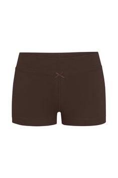 Our lounge shorts are designed to keep you feeling cute while you relax in pure comfort. The shorts gently hug your hips for a more relaxed fit and were made without side seams so they will never dig in or constrict your body. They each feature a dainty cream bow at center front. Save your tight and compressive spandex for the gym. Our signature soft, cotton is breathable and pre-washed for your comfort. These shorts are oh so flattering and finished with high quality, flat laying seams. Low ris Rat Boi, Satin Roses, Outfit Making, Tights Outfit, Lounge Shorts, Gym Shorts, Satin Bow, Bike Shorts, Mocha