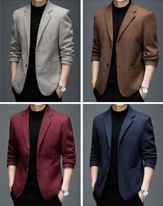 Men Romantic Style, Blazer Suits Men, Casual Coats Men, Best Blazer Colour For Men, Sangeet Blazer Men, Coat And Suit Men, Mens Outfits Blazer, Balzar For Men, Men Coat Outfit Formal