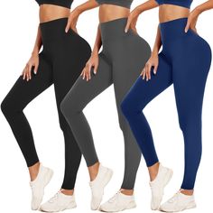 PRICES MAY VARY. 【Buttery Soft & All-Day Comfort】- Hi Clasmix Leggings for Women provide extreme comfort to your legs like a second skin, thanks to our exclusive buttery soft, non-see-through, 4-way stretch, and breathable fabric. Moisture-wicking technology ensures a sweat-free workout while delivering optimum comfort, even on the most demanding of workdays. 【Leggings for Women Tummy Control】- Our high-waisted leggings for women feature a 5.3-inch wide compression waistband that offers gentle c Non-stretch Workout Leggings, Non-stretch Leggings For Workout, Non-stretch Solid Tights For Yoga, Non-stretch Yoga Pants For Workout, Workout Legging, Soft Yoga, Free Workout, Leggings For Women, Womens Workout Outfits